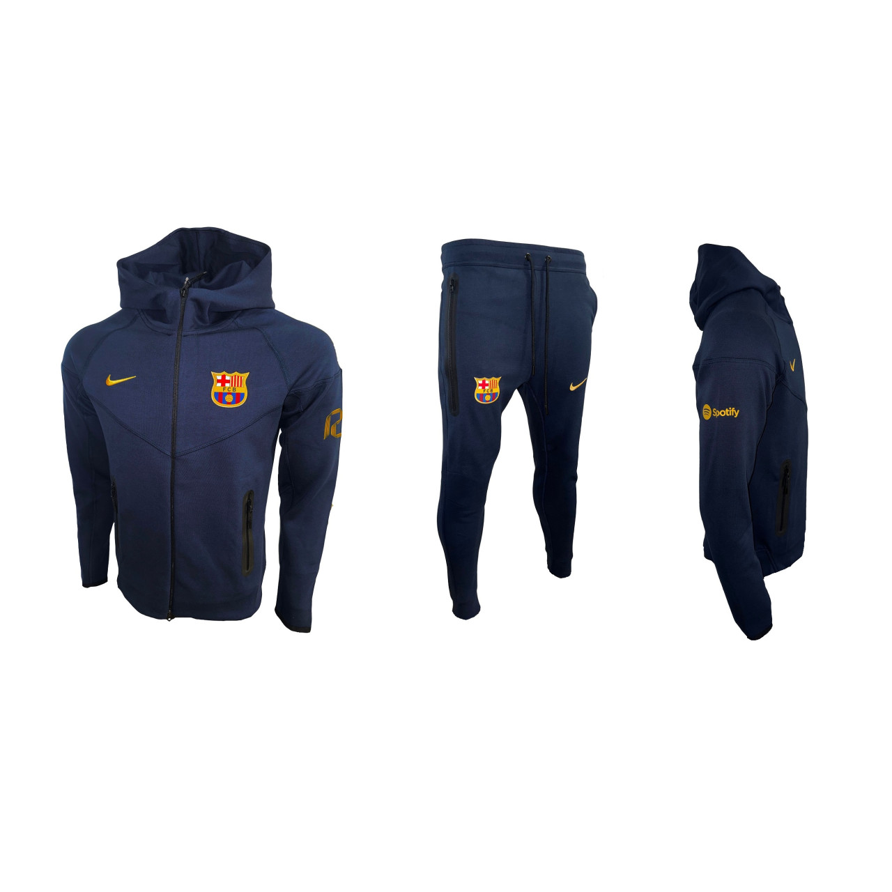  Мъжки спортен екип Nike Barcelona Tech Fleece тъмно син