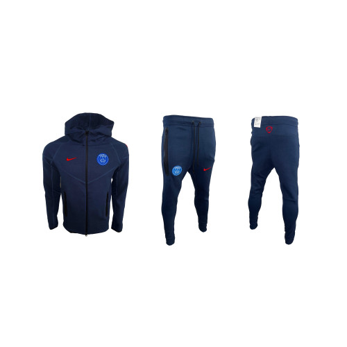  Мъжки спортен екип Nike Tech Fleece Paris Saint Gremain Dark Blue