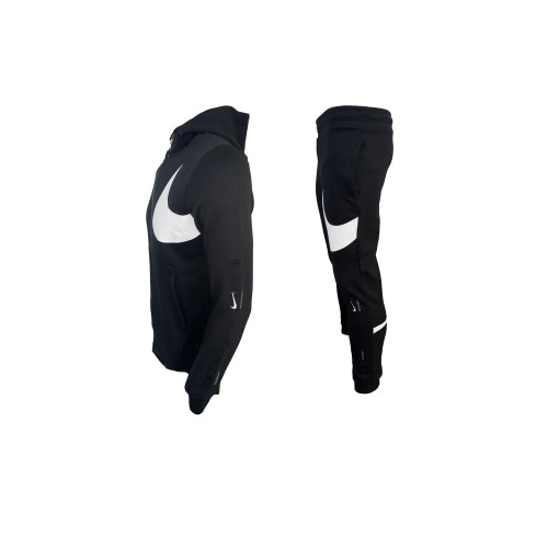 Мъжки спортен екип Nike Swoosh Tracksuit Black White