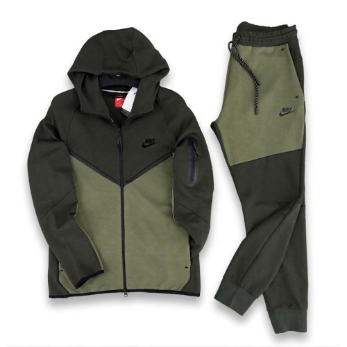  Мъжки спортен екип Nike Tech Fleece Army Green