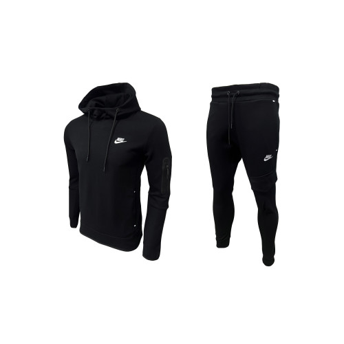 Мъжки спортен екип Nike Sweatshirt + Pants Tech Fleece Black New