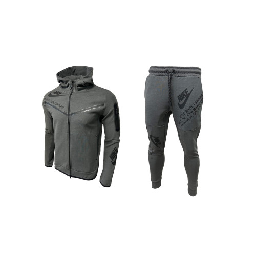Мъжки спортен екип Nike Tracksuit Tech Fleece Dark Grey NEW MODEL