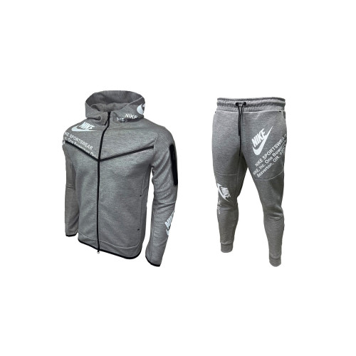 Мъжки спортен екип Nike Tracksuit Tech Fleece Light Grey NEW MODEL
