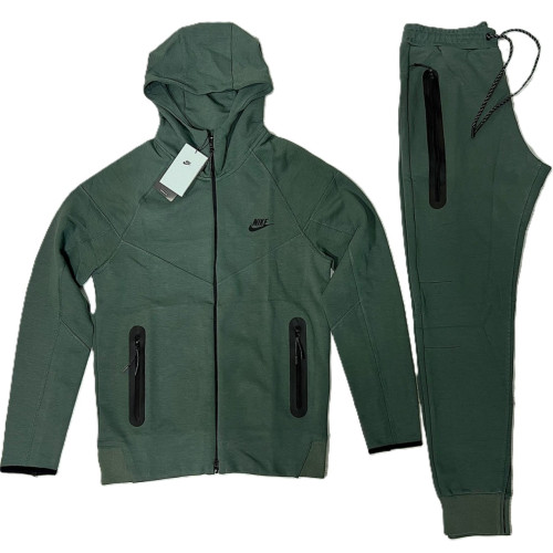  Мъжки спортен екип Nike Tracksuit Tech Fleece Green New model