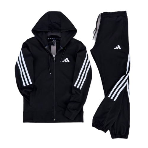 Мъжки спортен екип Adidas Tracksuit Black White