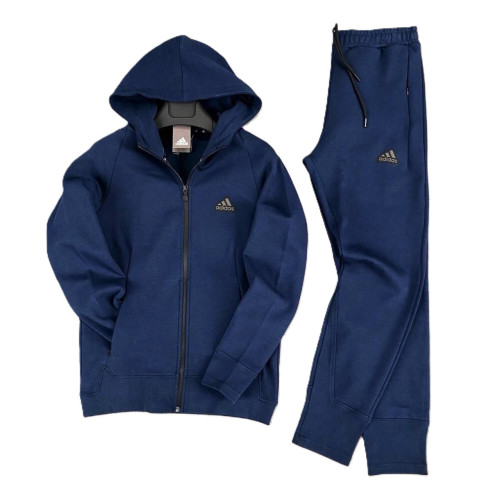 Мъжки спортен екип Adidas Tracksuit Dark Blue