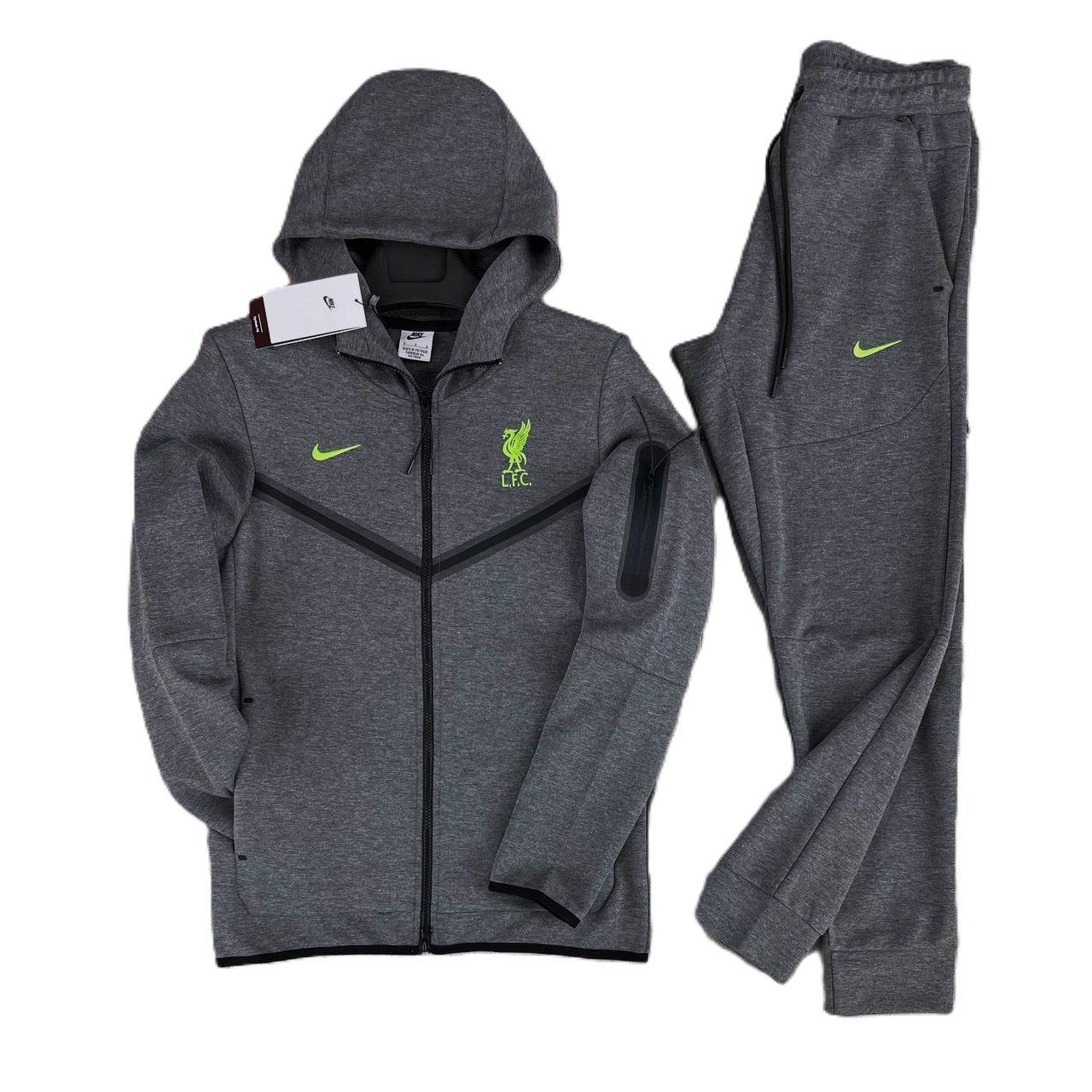  Мъжки спортен екип Nike Tracksuit Liverpool Tech Fleece Dark Grey 