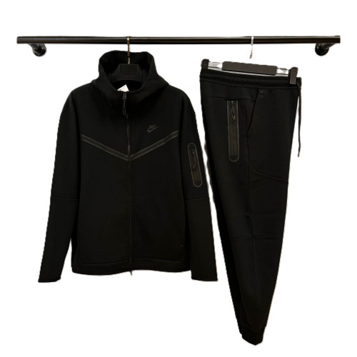  Мъжки спортен екип Nike Tracksuit Tech Fleece Black Top Model