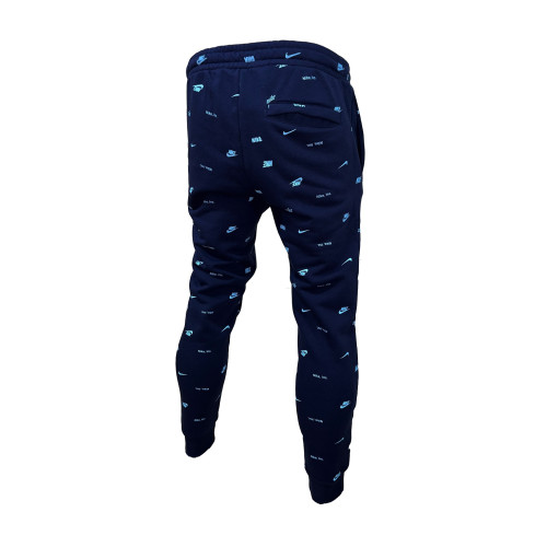Мъжки спортен екип Nike Multiple Logo Sweatshirt + Pants Dark Blue