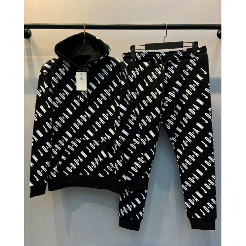 Мъжки спортен екип Nike JORDAN Multiple Logo Sweatshirt + Pants Black