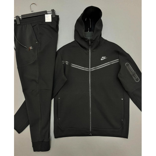  Мъжки спортен екип Nike Tracksuit Tech Fleece Black Top Model