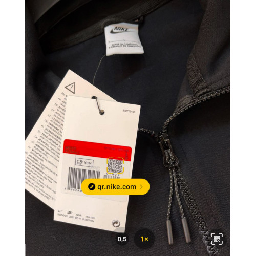  Мъжки спортен екип Nike Tracksuit Tech Fleece Black Top Model