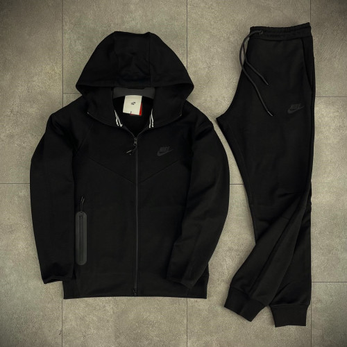  Мъжки спортен екип Nike Tracksuit Tech Fleece Black New model