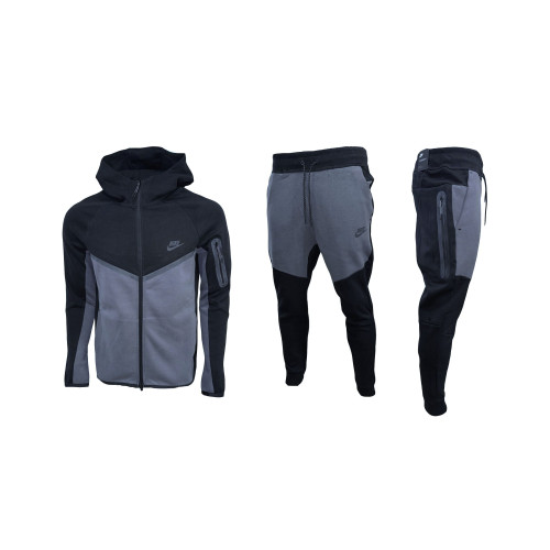  Мъжки спортен екип Nike Tech Fleece Black Dark Grey
