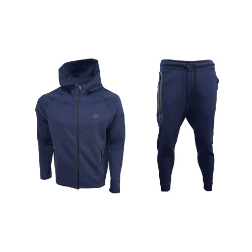 Мъжки спортен екип Nike Tracksuit Tech Fleece Dark Blue New Model