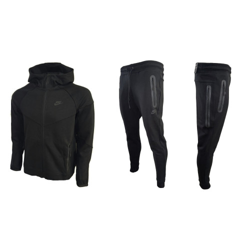 Мъжки спортен екип Nike Tracksuit Tech Fleece Black New Model