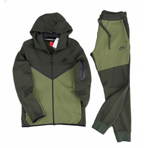  Мъжки спортен екип Nike Tech Fleece Army Green
